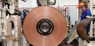 Second copper cold rolling mill from SMS Group started operation at Jintian Ningbo Copper