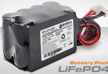 Safe LiFePO4 high-performance battery pack for demanding industrial and medical applications